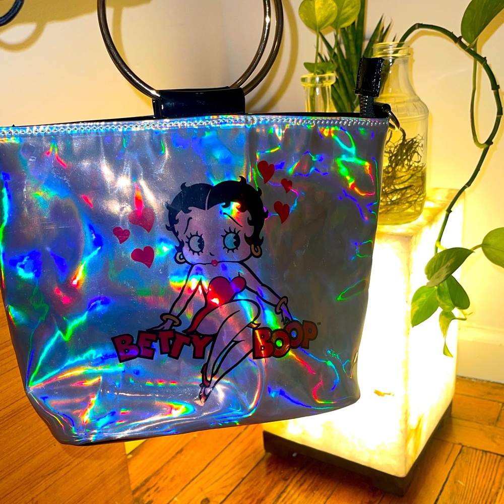 Betty boop holographic purse